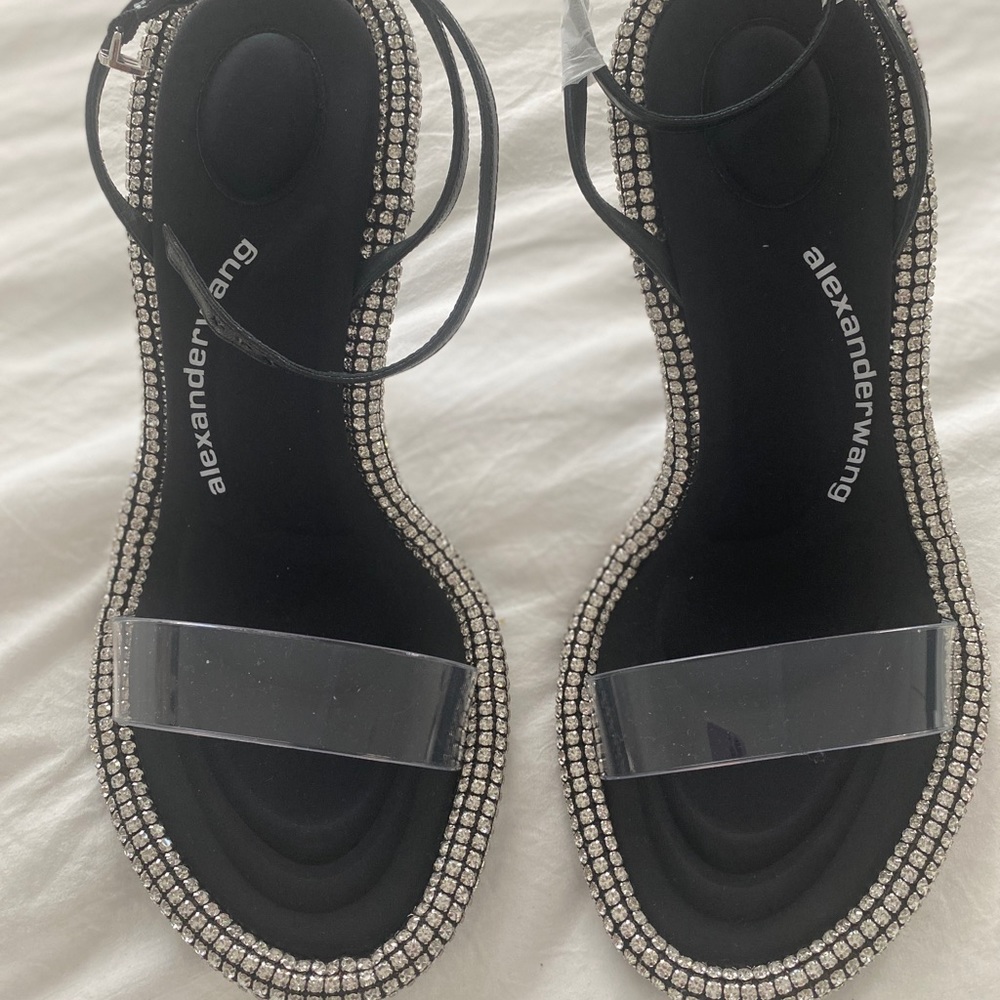 New-Never worn Alexander Wang Rhinestone Heels